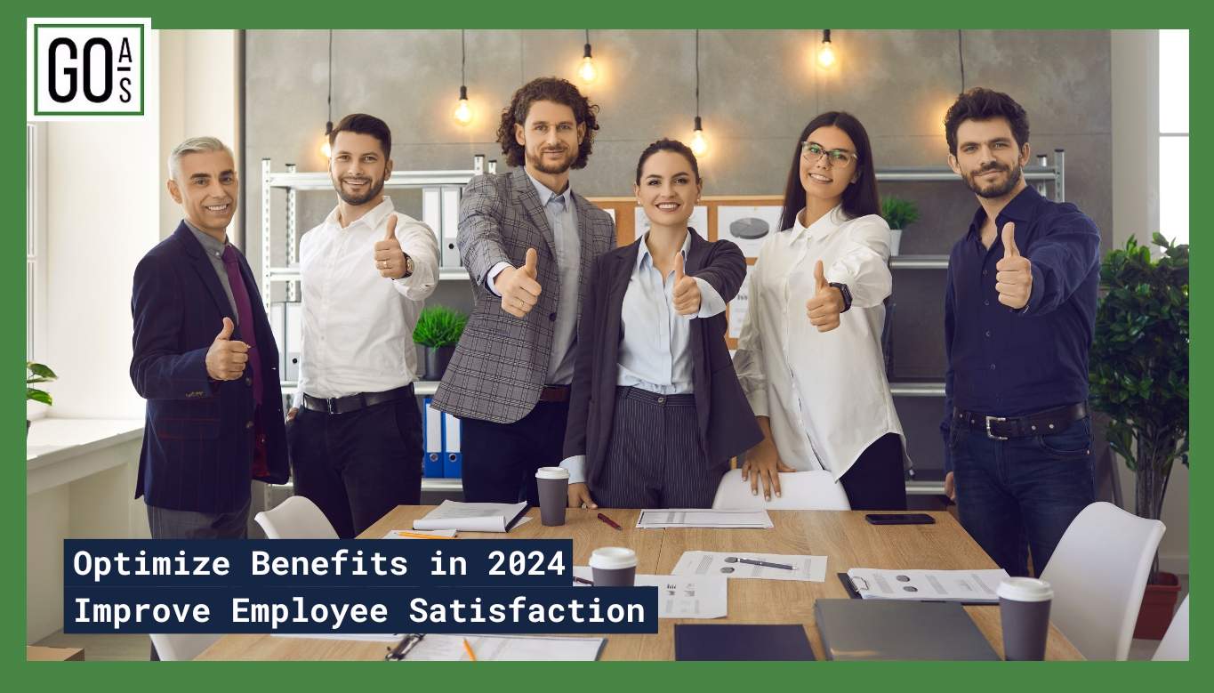 Photo of happy employees in the workplace